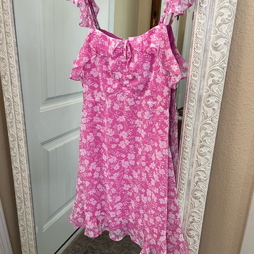 Pink Floral Dress